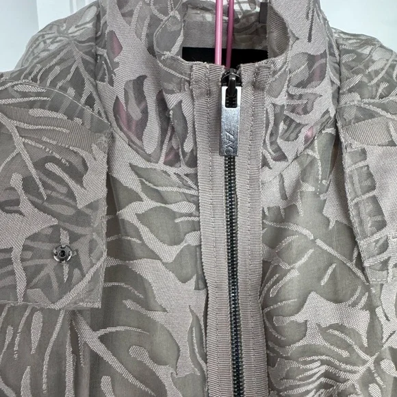 Zac Posen Sheer Floral Jacket in Cream - Picture 2 of 7